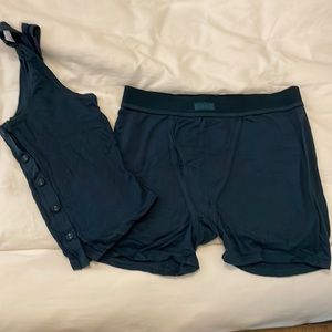 Skims boyfriend pj set